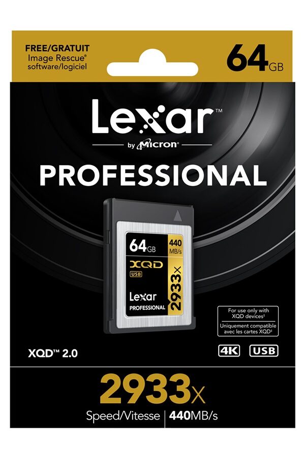 Carte XQD Lexar XQD 64GO 2933X (4228472) Darty