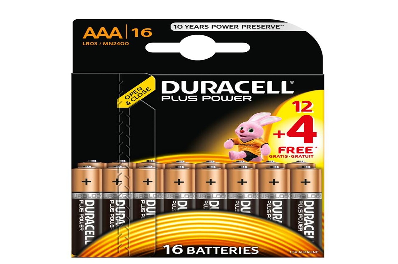 Pile Duracell PLUS POWER LR03 AAA 12+4 - LR3 (1412426) | Darty