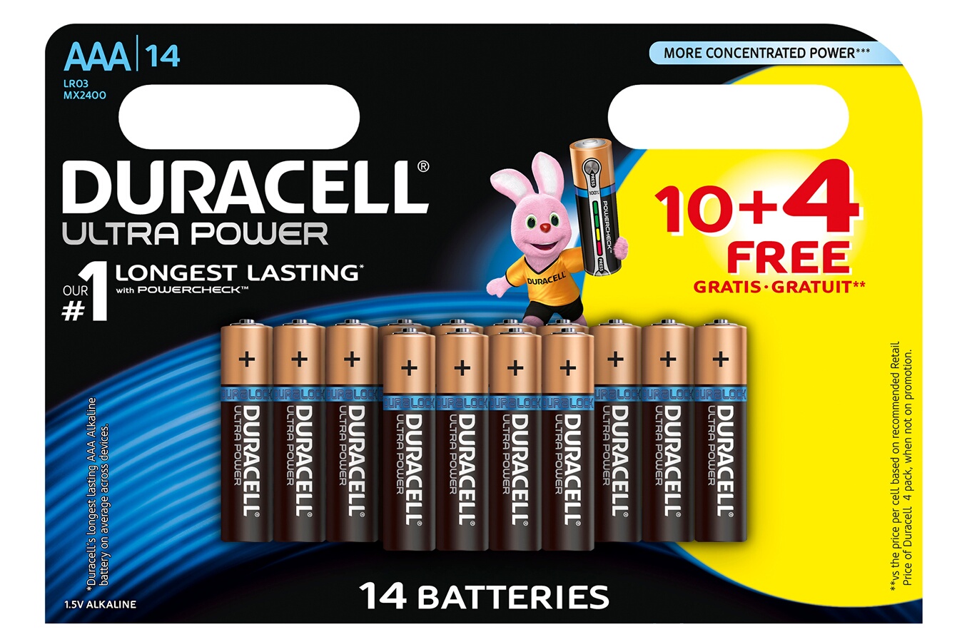 Pile Duracell Ultra Power Aaax10 4 4168500 Darty