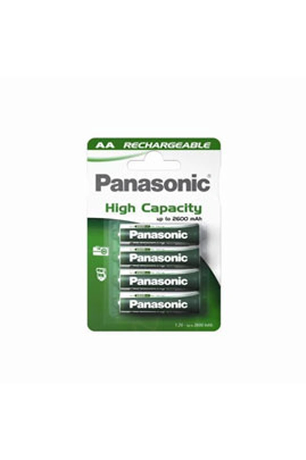 Pile rechargeable Panasonic HIGH CAPACITY LR6 AA x4 2400 mAh P6P/4BC