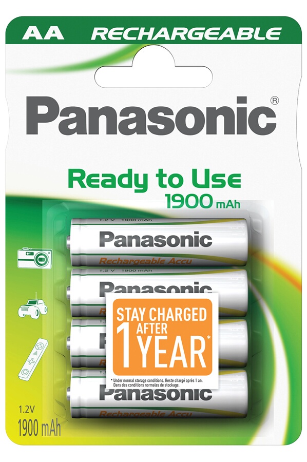 Pile Rechargeable Panasonic Evolta Aa Lr6 X4 1900 Mah P6e 4b 1350951