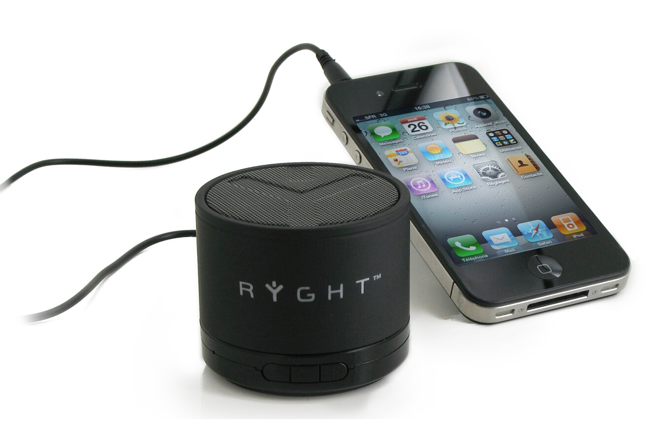 Mini enceinte filaire Ryght YSTORM PURE COLOR NOIR (1372742) Darty