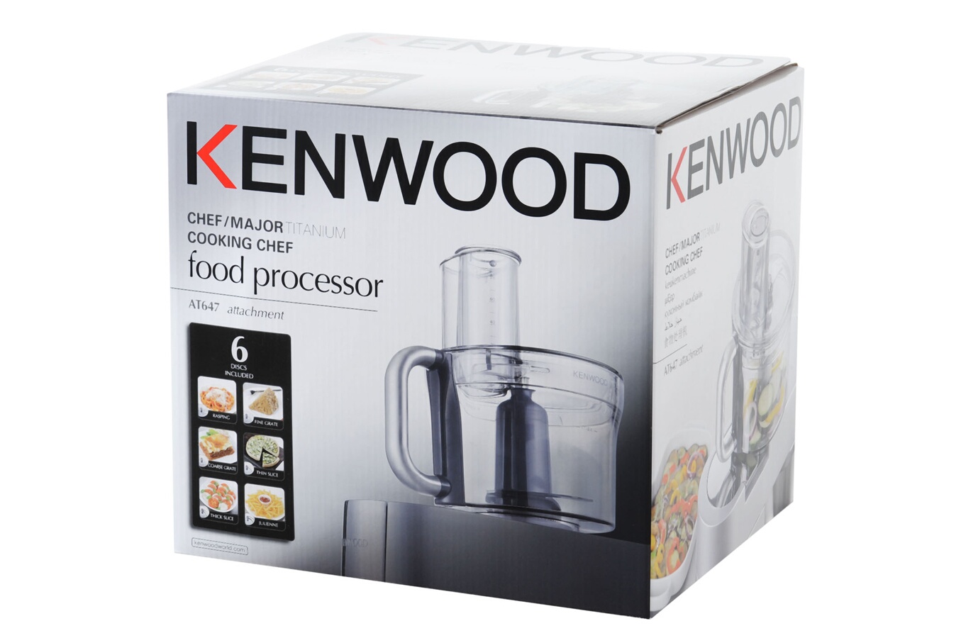 Bol Multifonction Kenwood 2,5 L – Pour Robots Titanium Et Cooking Chef – 6 Disques Inclus
