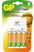 Gp CHARGEUR EKOPOWER + 4 PILES AA