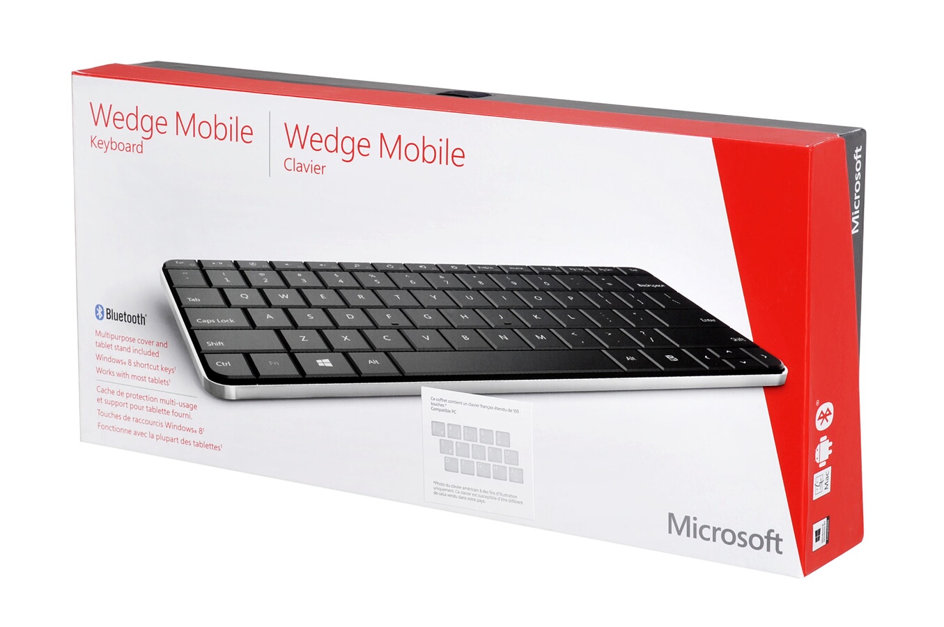 Clavier Microsoft Wedge Mobile Keyboard WEDGE (1355546) Darty
