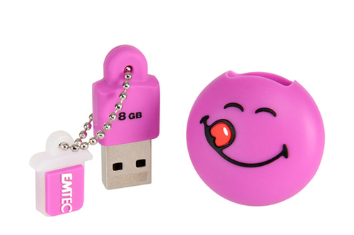 Clé USB Emtec Yum Yum 8Go USB 2.0 Smiley Purple 8GB SMILEY PURPLE