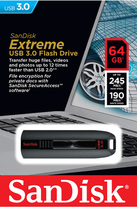 Clé USB Sandisk Cruzer Extreme CZ80 64Go USB 3.0