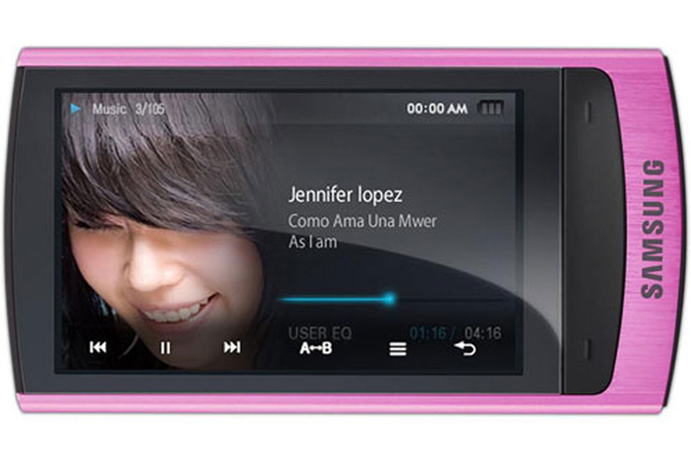 audio vidéo MP3 MP4 Samsung R'mix rose 16 Go YP R1JEP/XEF (1581929