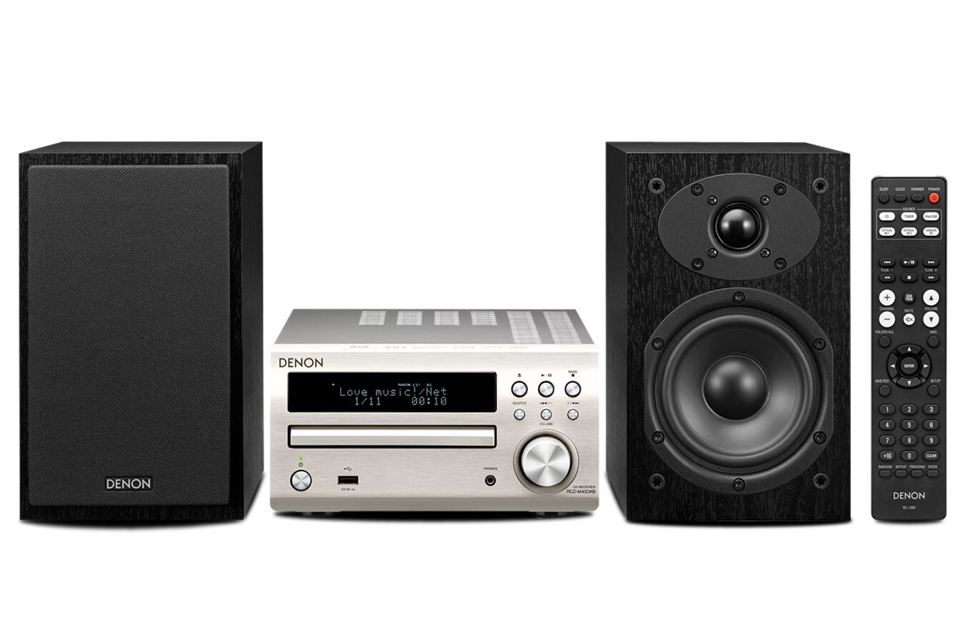 Chaîne micro Denon DM40 SPBK SILVER BLACK (4130219) | Darty