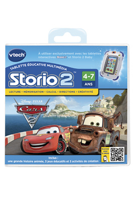 Jeux et accessoires pour tablette enfant Vtech JEU STORIO 2 CARS2
