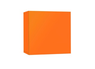 Buffet / Bahut Meuble suspendu salon CUBE Orange Achat Design