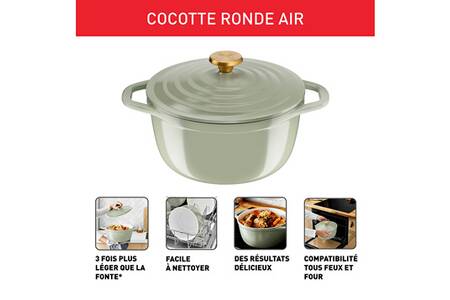 Cocotte Tefal Tefal Cocotte Ronde Cm Air Soft Light Green Lichen En