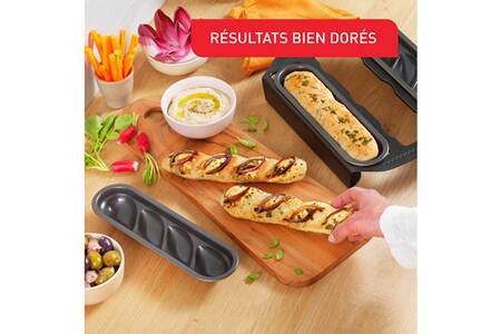 Plat Moule Tefal Creabake Set De Moules Petite Baguette J