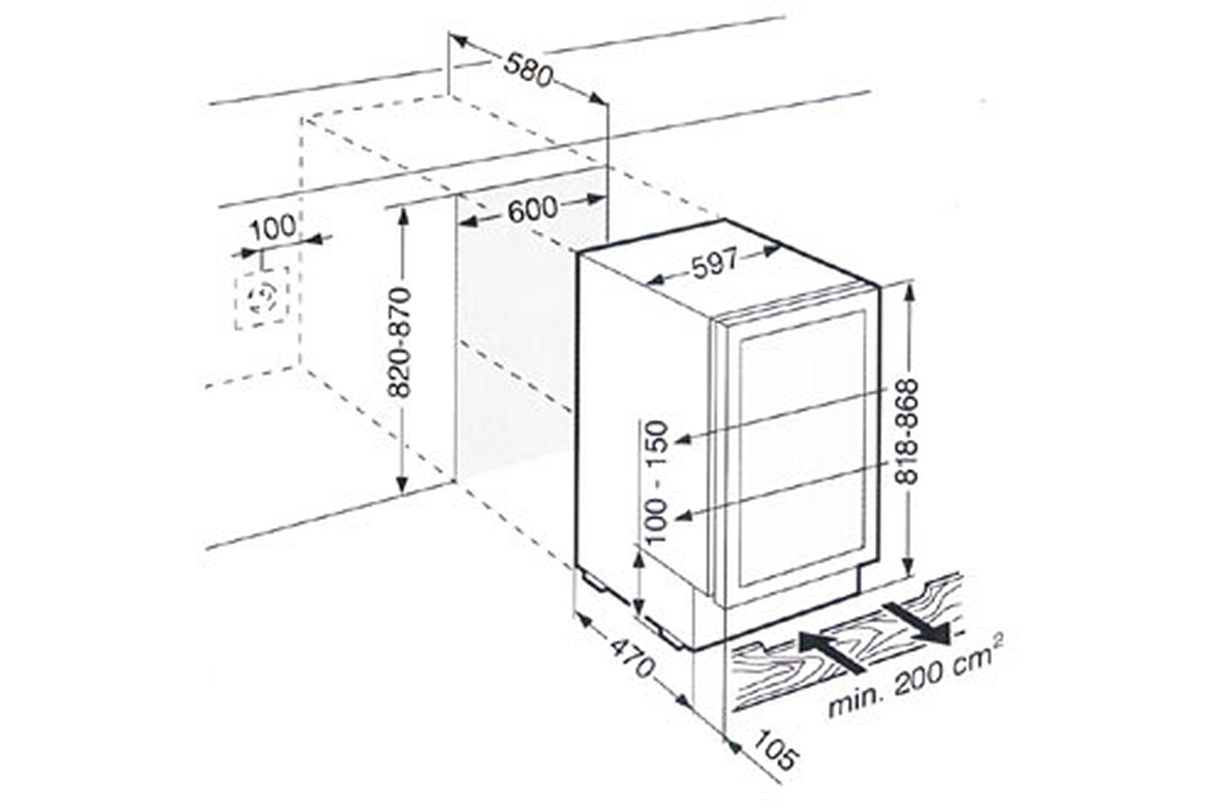Cave a vin encastrable Liebherr WTUES 1653 WTUES1653 (1866524) Darty