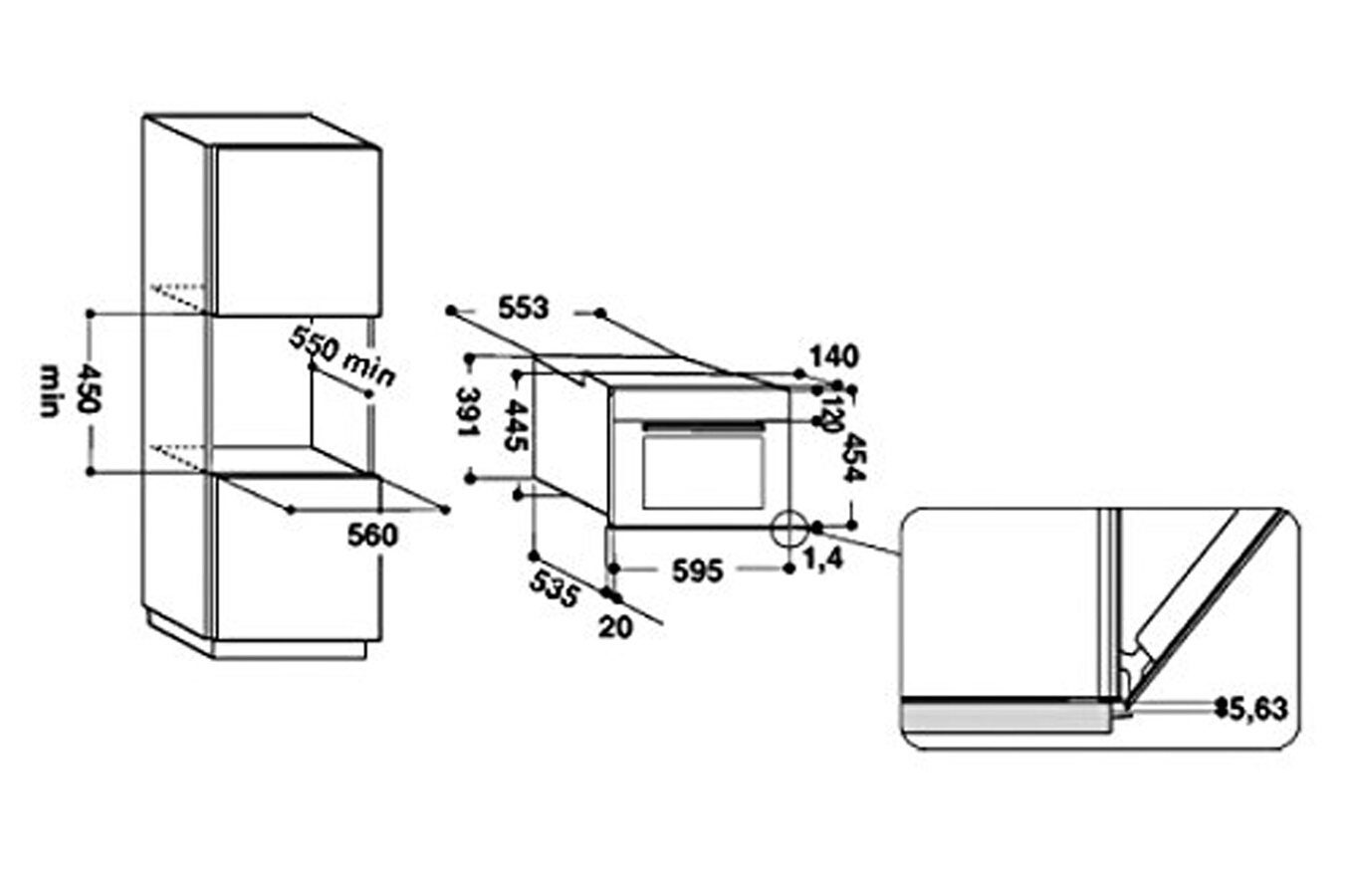Micro ondes combiné encastrable Whirlpool AMW505IX INOX (4143884) Darty