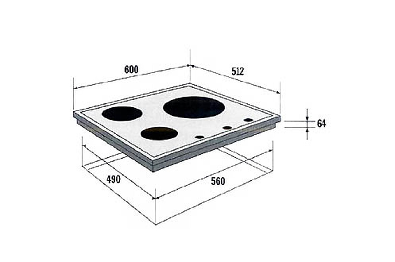 Plaque induction Sauter STI 464 XF1 INOX STI464XF1 (1823183) Darty