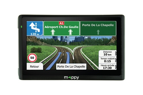 MAPPY GPS GPS Europe de L ouest écran 5 pouces tactile mise a jour cartographie a vie