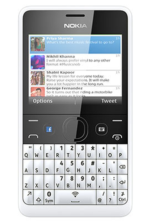 Smartphone Nokia ASHA 210 BLANC DUAL SIM (3782263) Darty