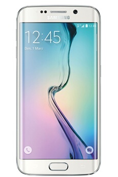 SAMSUNG Galaxy S6 Edge Blanc Astral 32 Go 5.1 pcs - Android Lollipop 5.0 - 2600 mAh - 4G - 16 mpx - 3/4 fois sans frais par CB jusqu?au 24 Mars !