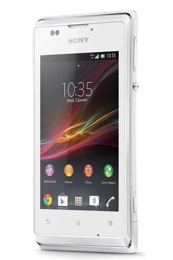 Smartphone Sony Xperia E Blanc (3845265) | Darty