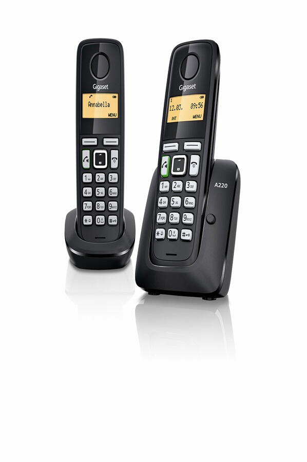 Téléphone sans fil Gigaset A220 DUO NOIR (3772845) | Darty
