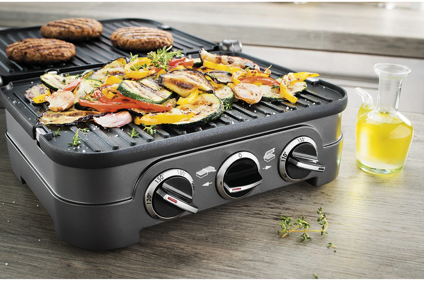 Grilleviande Cuisinart Griddler GR40E (4131738) Darty