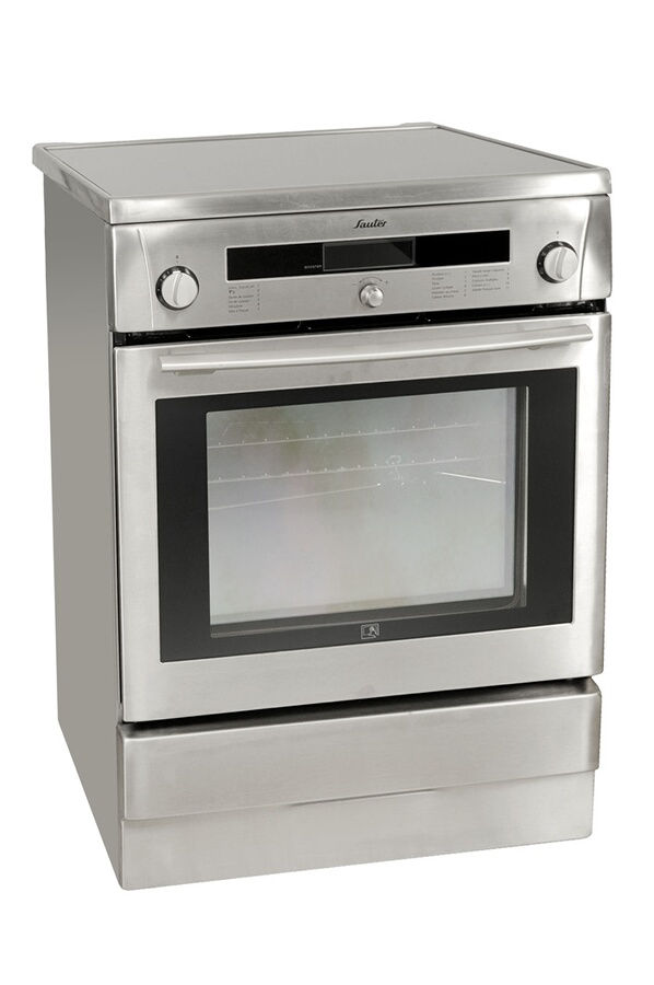 Cuisinière Induction Signature 60cm – Pose Libre, Argenté, 1 Four, état Occasion