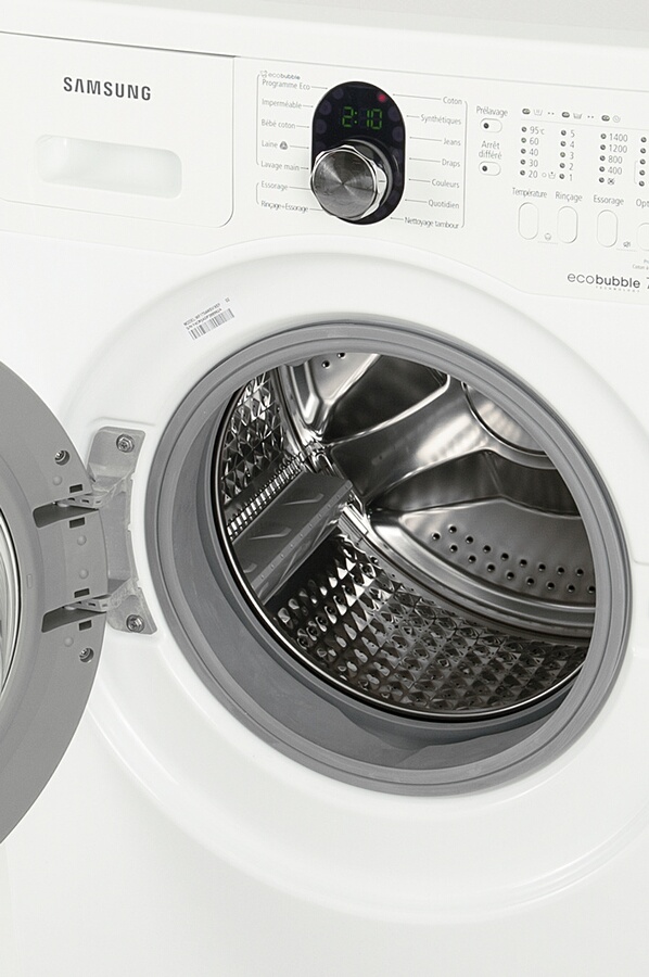 Lave Linge Hublot Samsung Wf Wsv Eco Bubble Blanc Darty