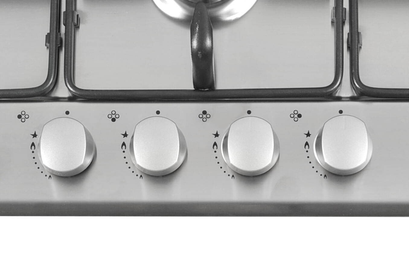 Plaque gaz Candy CPG74SQPX INOX CPG74SQPX (3467708) Darty