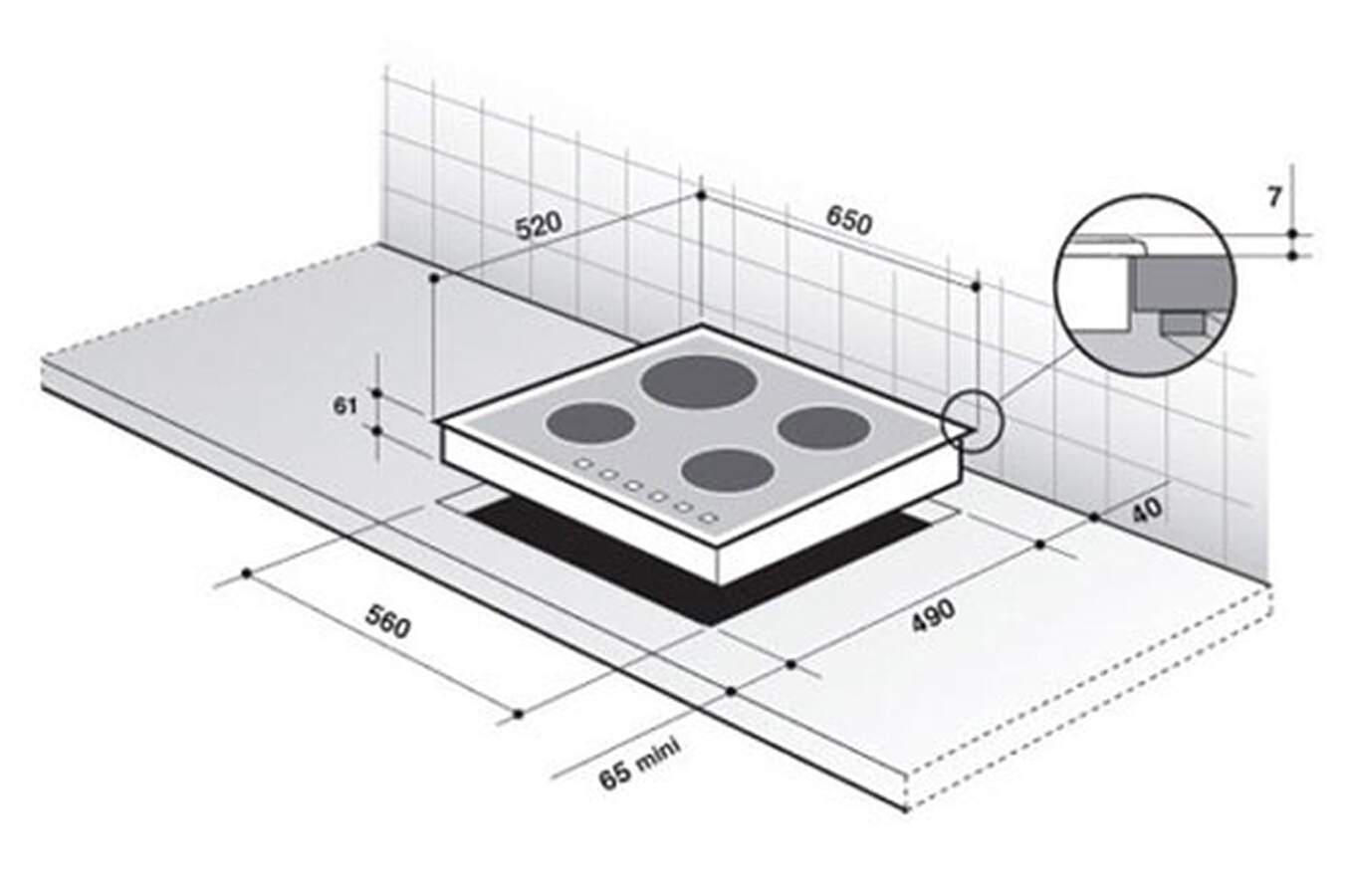 Plaque induction De Dietrich DTI1053X NOIR - DTI1053X (3315924) | Darty