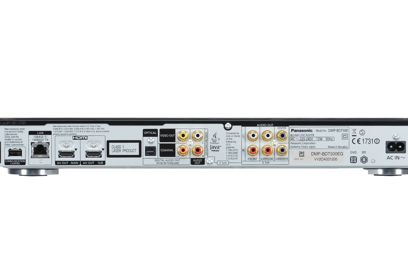 Lecteur Bluray Panasonic DMPBDT500 EG (3602770) Darty