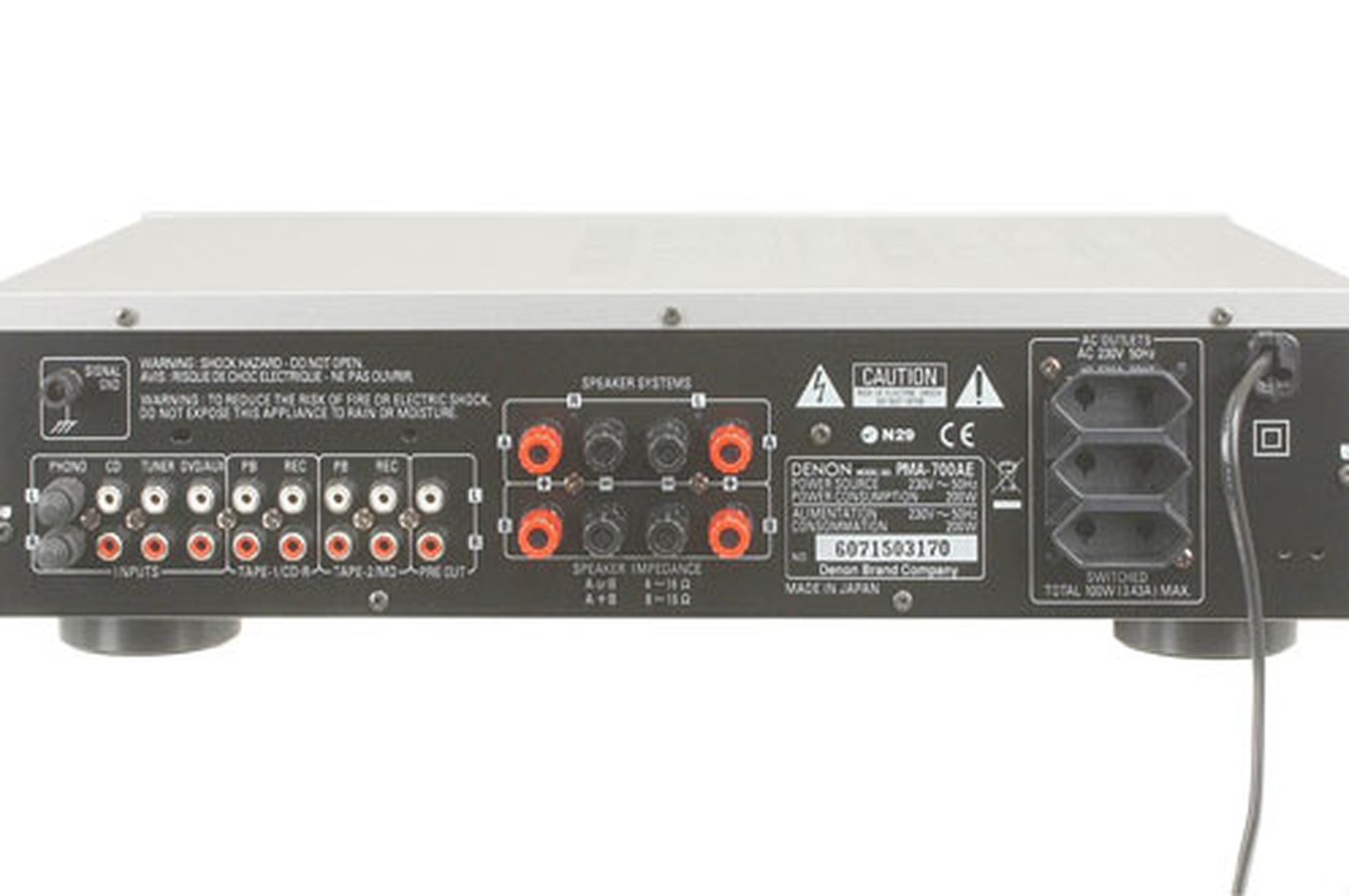 Amplificateur Denon Pma 700ae Argent Pma700ae 2362066 Darty