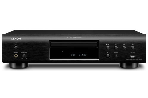 Lecteur CD Denon DCD-720AE Noir - Convertisseur haut de gamme 32 bits, technologie Advanced AL32 Processing, compatibilité MP3/WMA, port USB, mode Pure Direct et télécommande