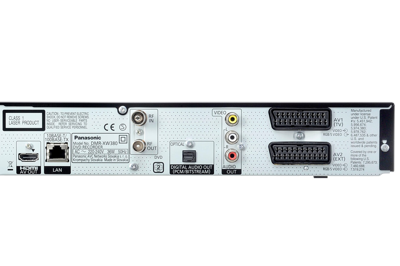 Enregistreur vid&eacute;o Panasonic DMR XW380EFK DMRXW380EFK (3344150
