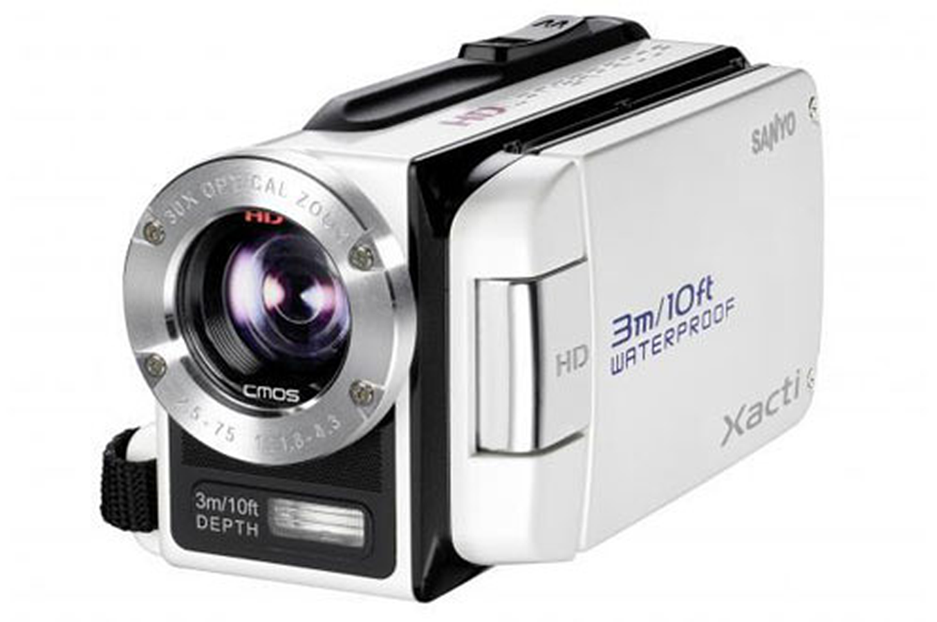 Caméscope numérique Sanyo VPC WH1EXW ETANCHE BLANC