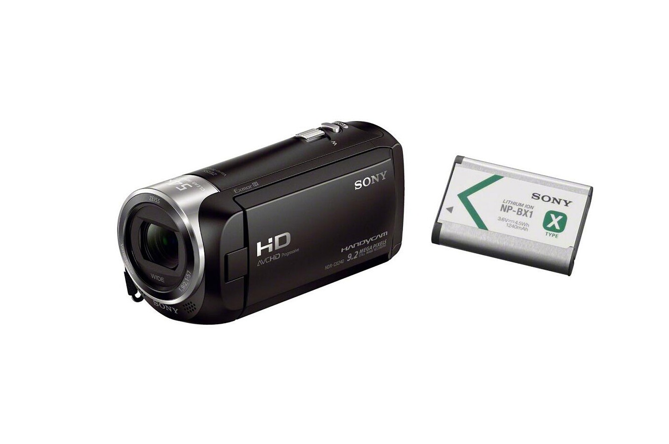 Caméscope numérique Sony HDRCX240 + 2EME BATTERIE (3853985) Darty
