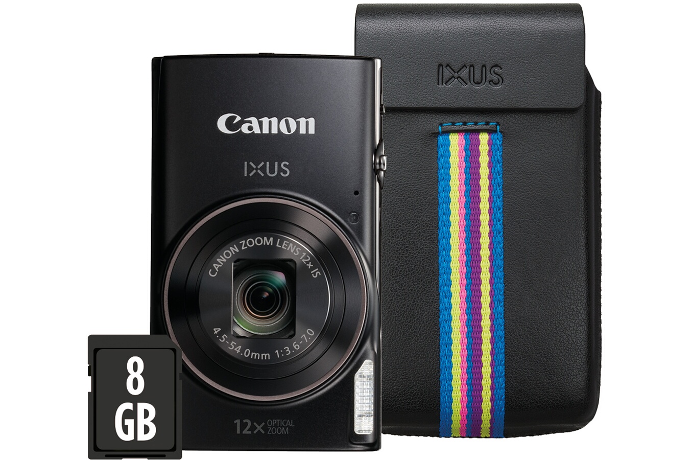 Appareil photo compact Canon IXUS 285 HS NOIR + ETUI + 8GO IXUS 285HS