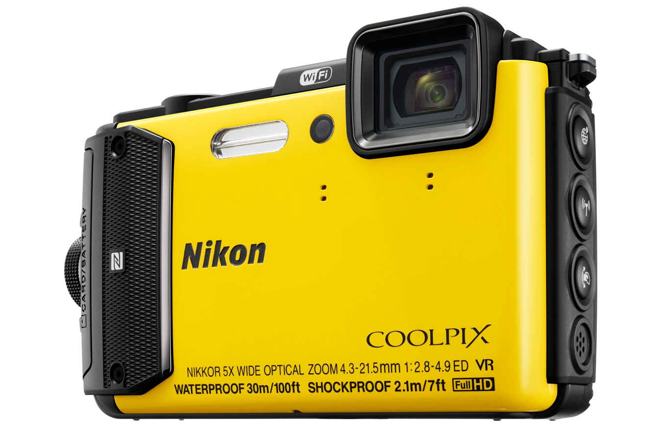 Appareil Photo Compact Nikon COOLPIX AW130 JAUNE 4097394 Darty