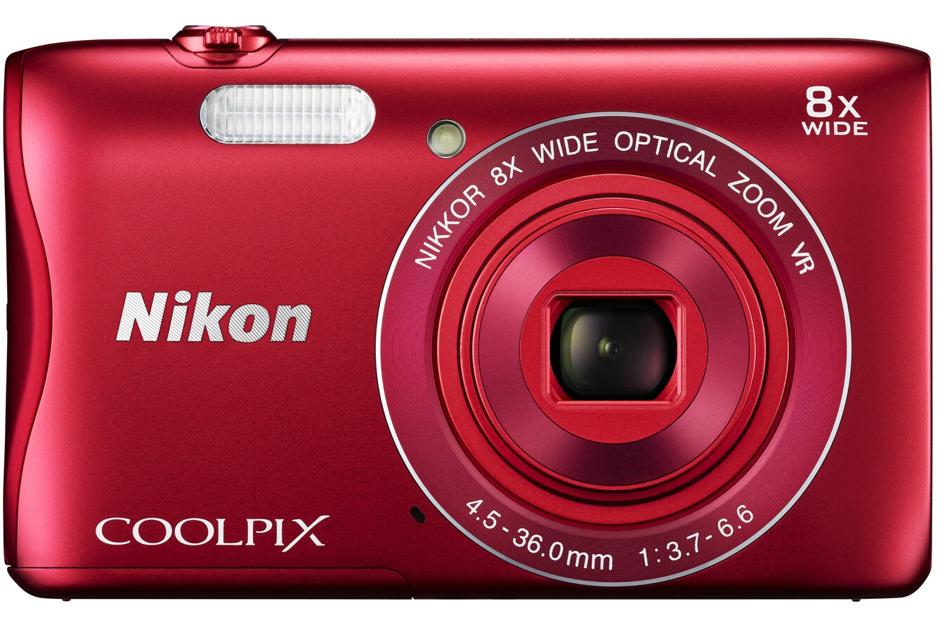 Appareil photo compact Nikon COOLPIX S3700 ROUGE (4080629) Darty