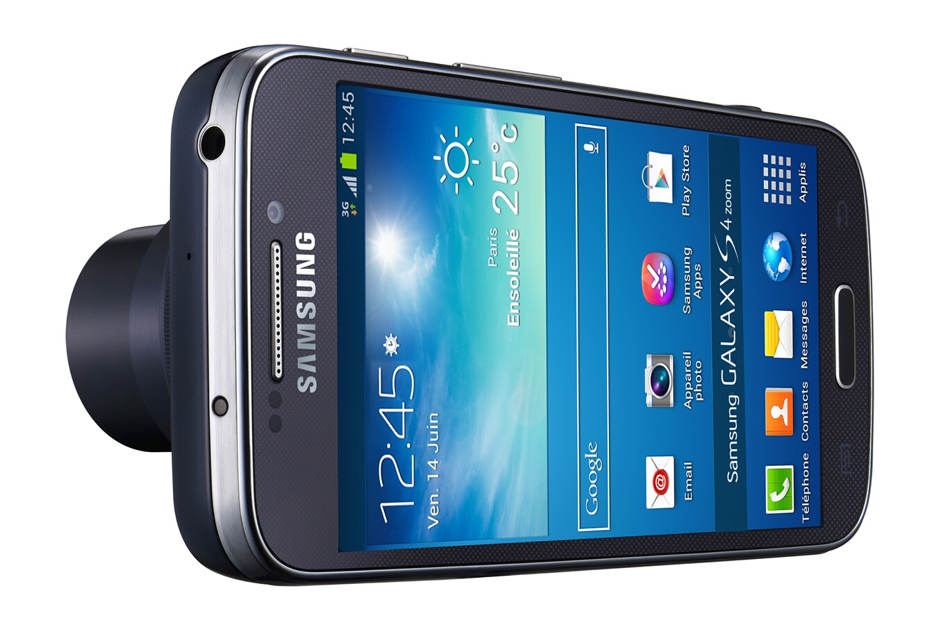 Appareil photo compact Samsung Galaxy S4 Zoom Noir GALAXY S4 ZOOM NOIR (3774023) Darty