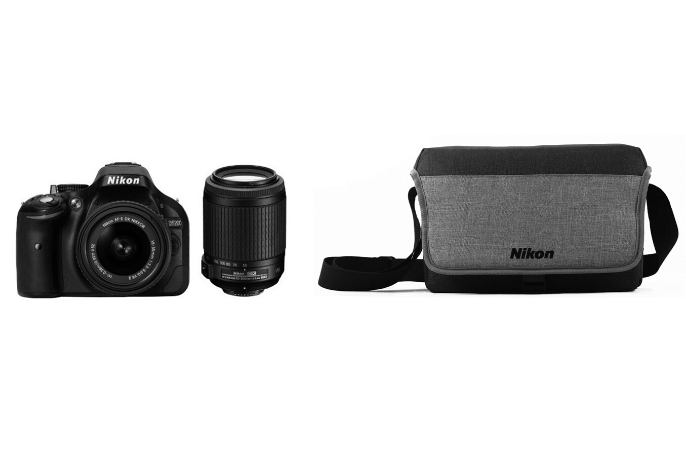 Reflex Nikon Kit D5200 18 55 VR + 55 200 VR + OFFRE LONELY PLANET