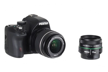 Reflex Pentax K-50 NOIR + 18-55 WR + 50 MM F/1,8