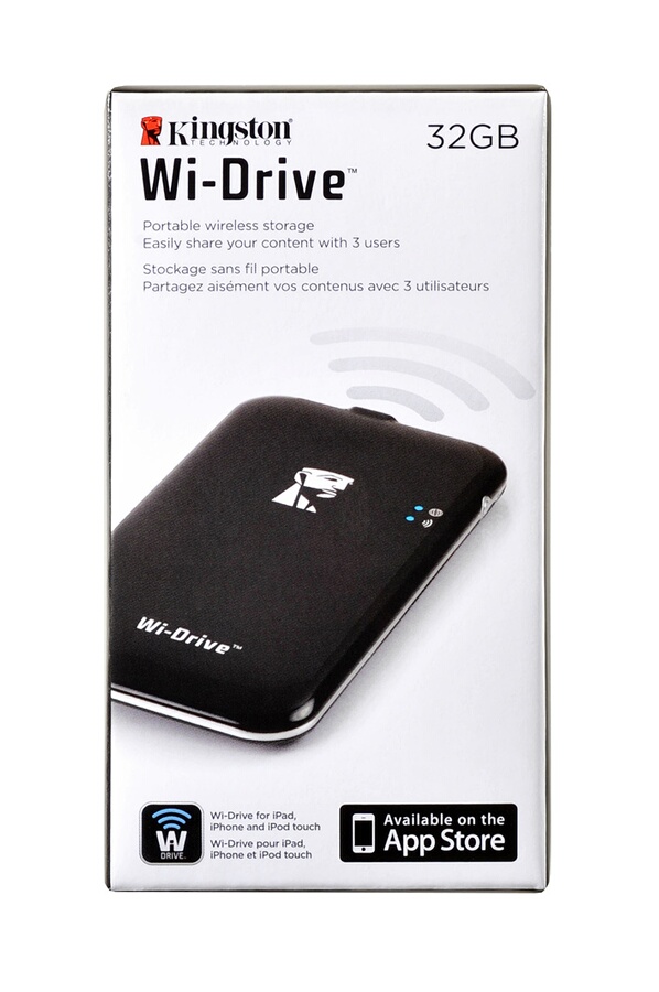 Disque dur externe Kingston WiDrive 32 Go SSD USB 2.0 / WIFI WID/32GBZE (1324241) Darty