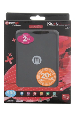 Memup KIOSK LS MINI SERIES 500 Go USB 3.0 / 2.0 NOIR