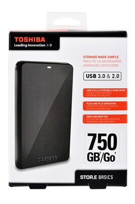 Toshiba STOR.E BASICS 750 Go USB 3.0 / 2.0 NOIR