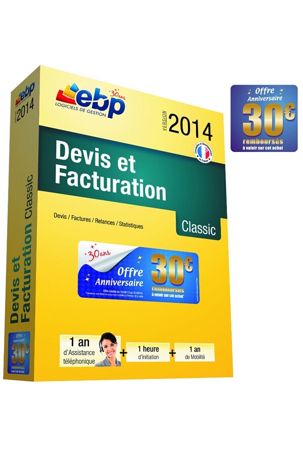 Logiciel Ebp Devis Et Facturation Classic 2014 1396188 Darty