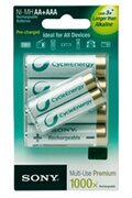 Sony LR06 AA x4 + LR03 AAA x2