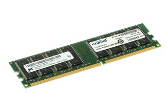 Crucial Barrette mémoire Crucial 1 Go DDR PC-3200 400 MHz CL3