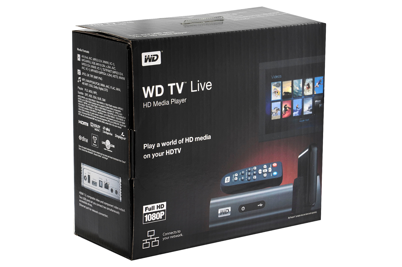 Passerelle multimédia Wd WD TV Live HD WDBAAP0000NBK EESN (1234900