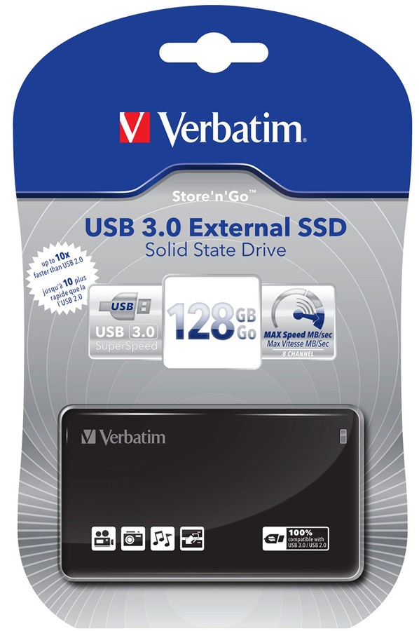 Disque SSD Verbatim Store 'n' Go 128Go SSD USB 3.0 (1387480)
